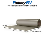 RV Fiberglass Siding & Roofing 84" | Gray