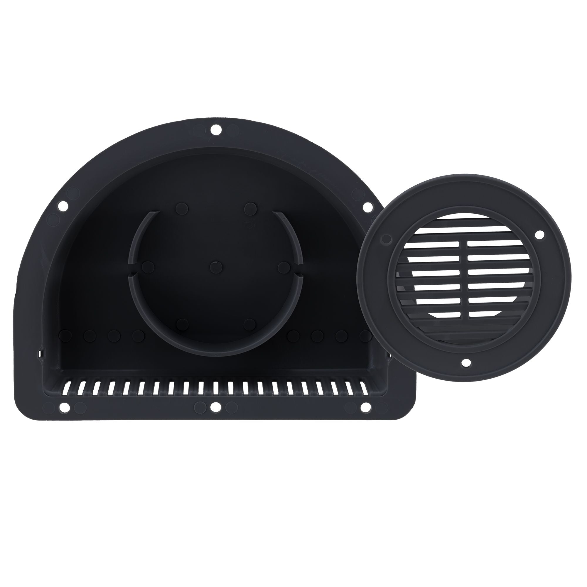 Travel Trailer Vent for Exterior Sidewall  | Black