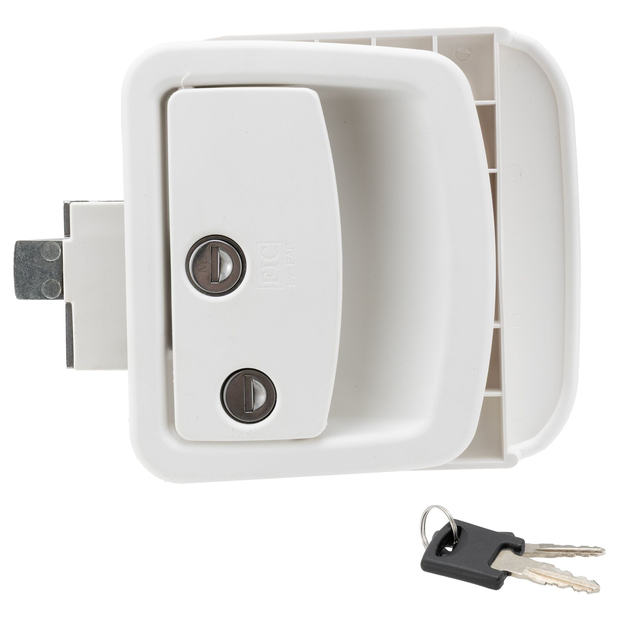 RV Entry Door Lock | With Deadbolt | White