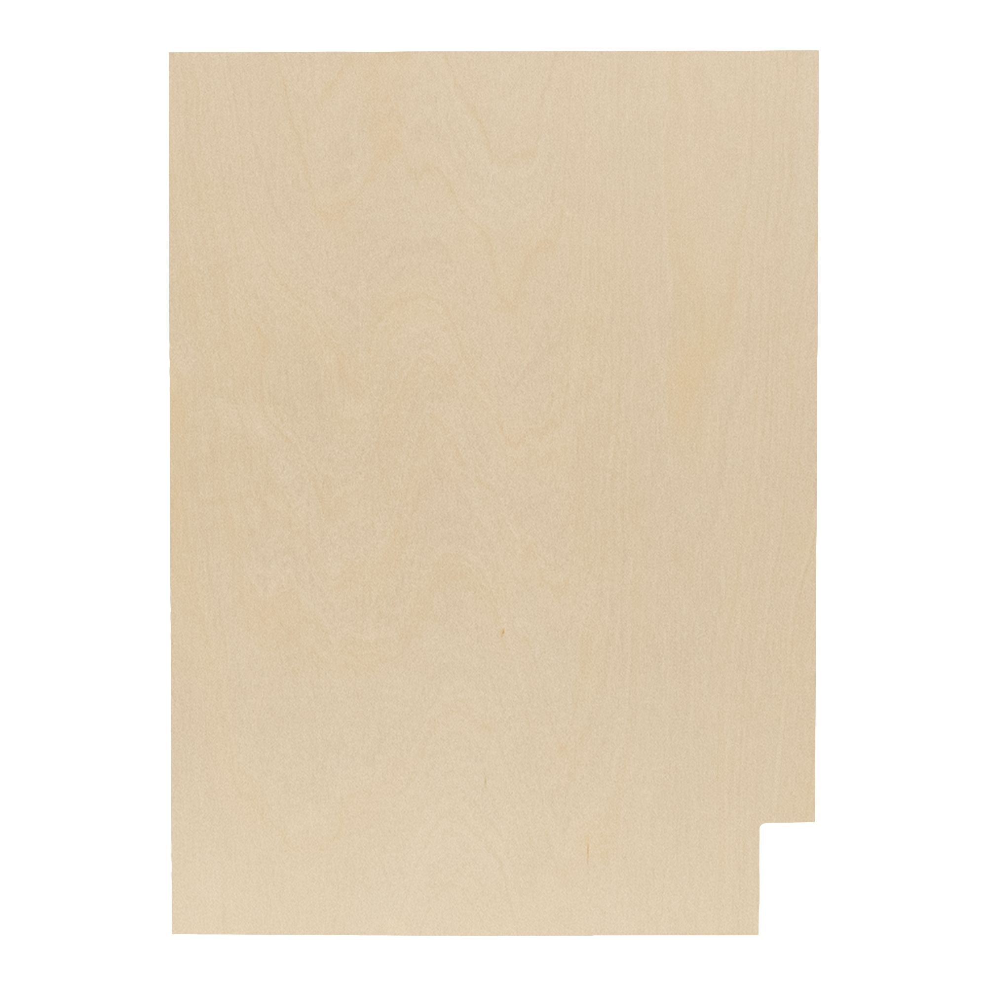 RV Base Cabinet Left & Right Side End Panel | Unfinished Maple