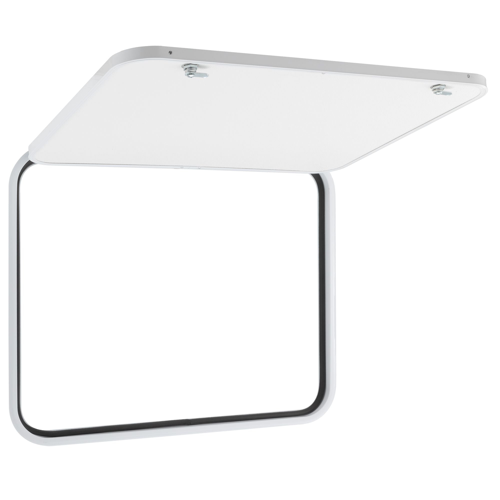 RV Compartment Door | Round | White | 30" X 24"