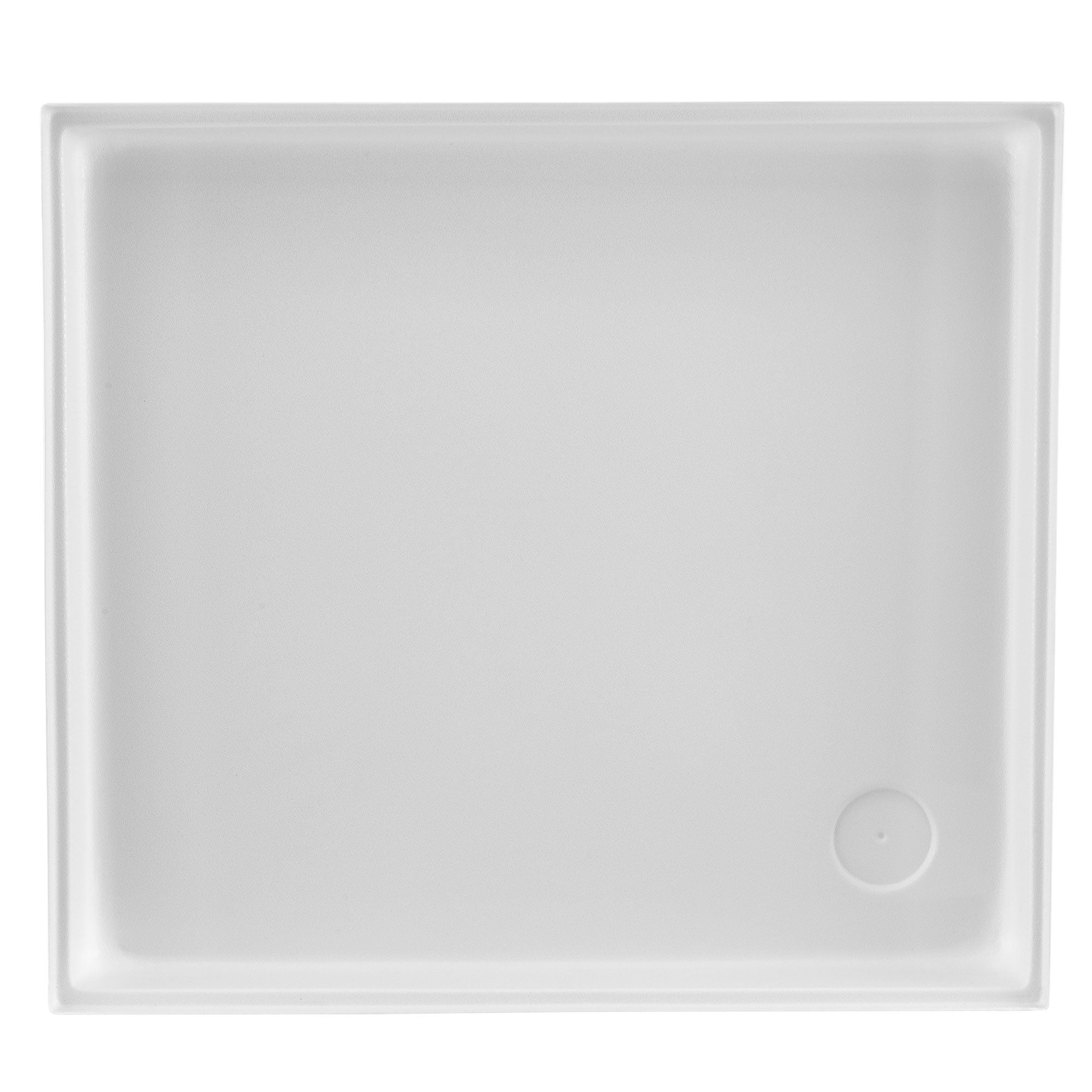 RV Shower Pan 27" x 24" x 4" Corner Drain | White