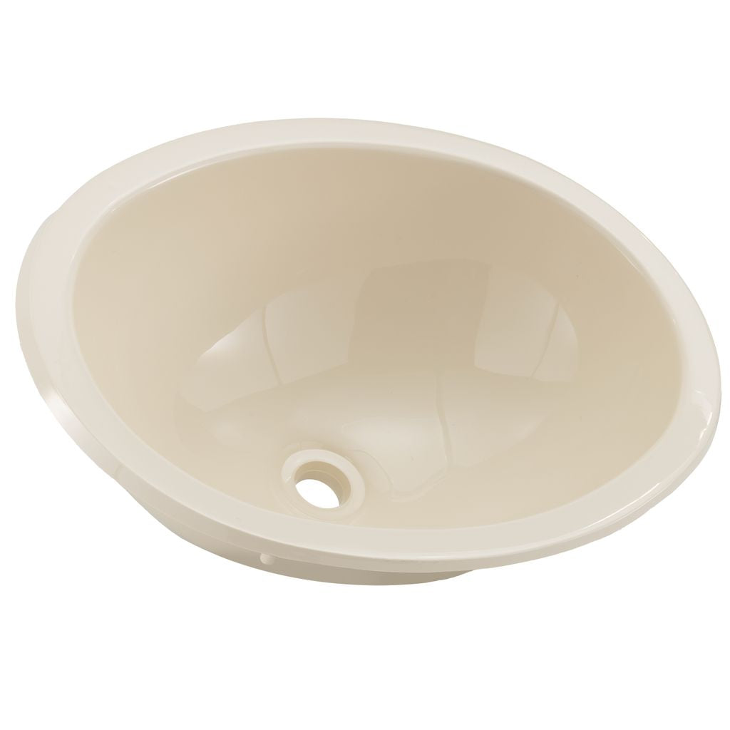 RV Sink 16" x 12 ¼" Single Bowl | Parchment