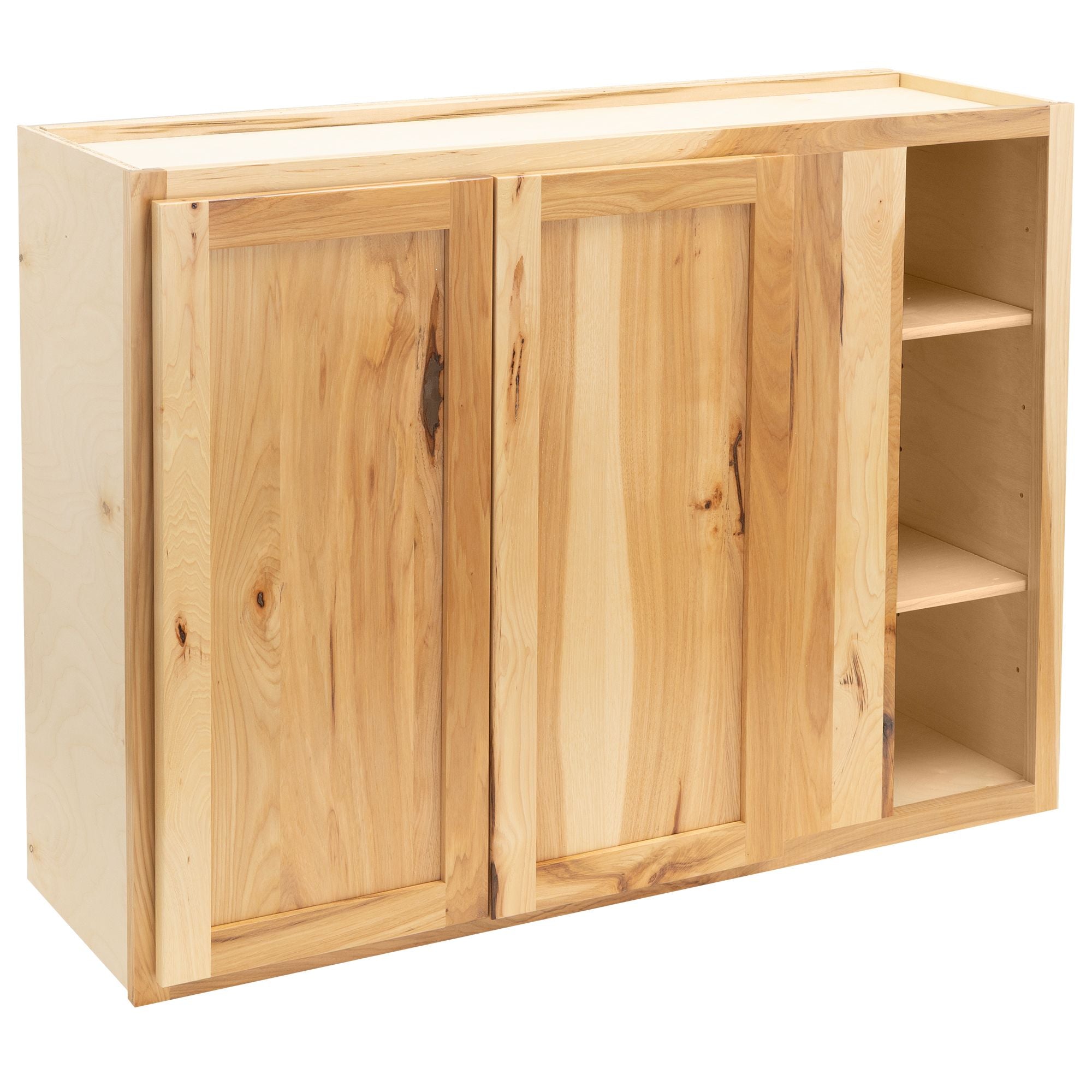 RV Blind Corner Wall Cabinet | Rustic Hickory