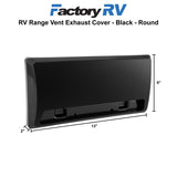 Heng's RV Range Vent Exhaust Cover | Black