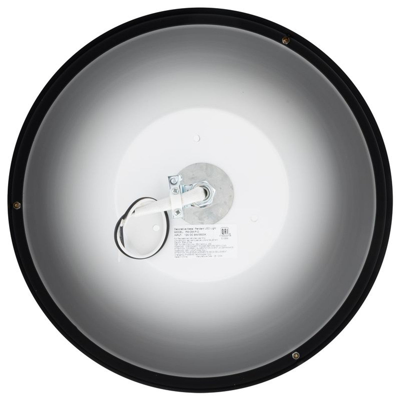 RV Flush Mount Ceiling Light | 12V LED | Interior Lighting | Matte Black & Gold Trim Finish