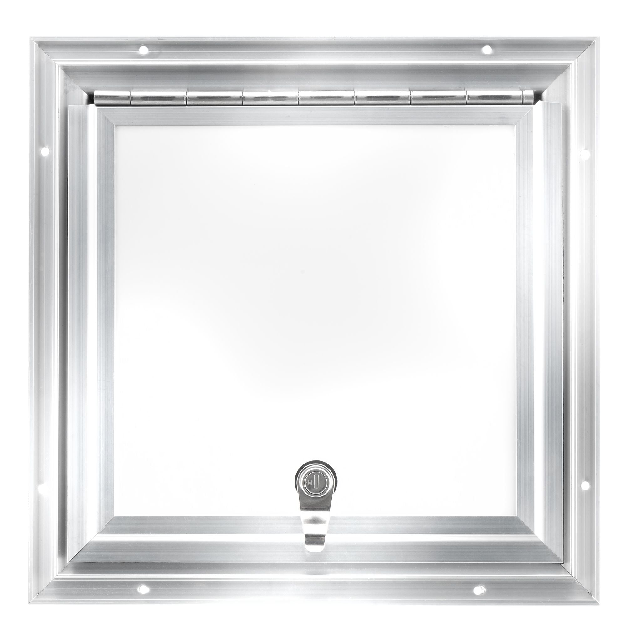RV Compartment Door | Square  White Centered | 12" X 12"
