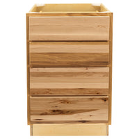 RV 4 Drawer Base Cabinet | Rustic Hickory