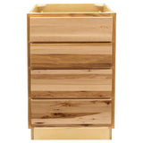 RV 4 Drawer Base Cabinet | Rustic Hickory