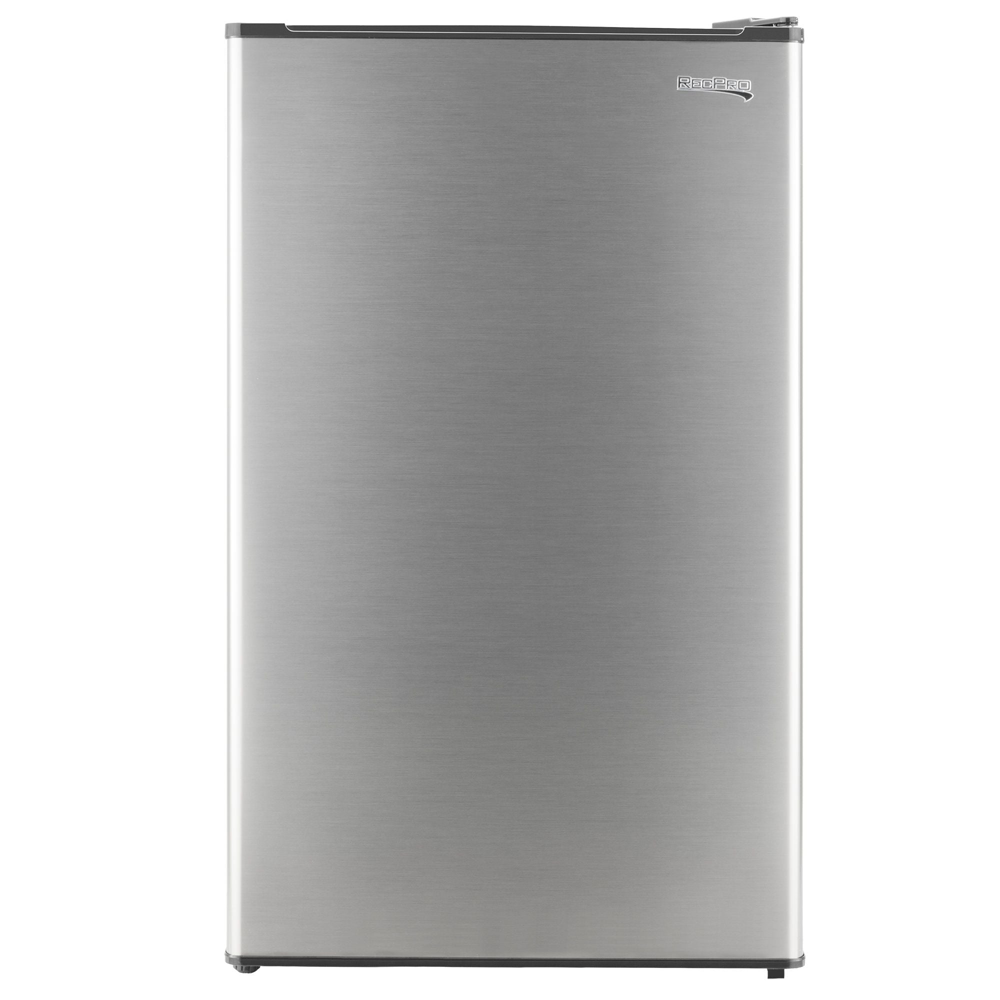RecPro RV Refrigerator | 12 V | 3.3 Cubic Feet | Stainless Steel
