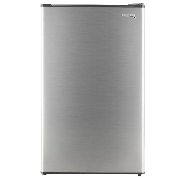 RecPro RV Refrigerator | 12 V | 3.3 Cubic Feet | Stainless Steel