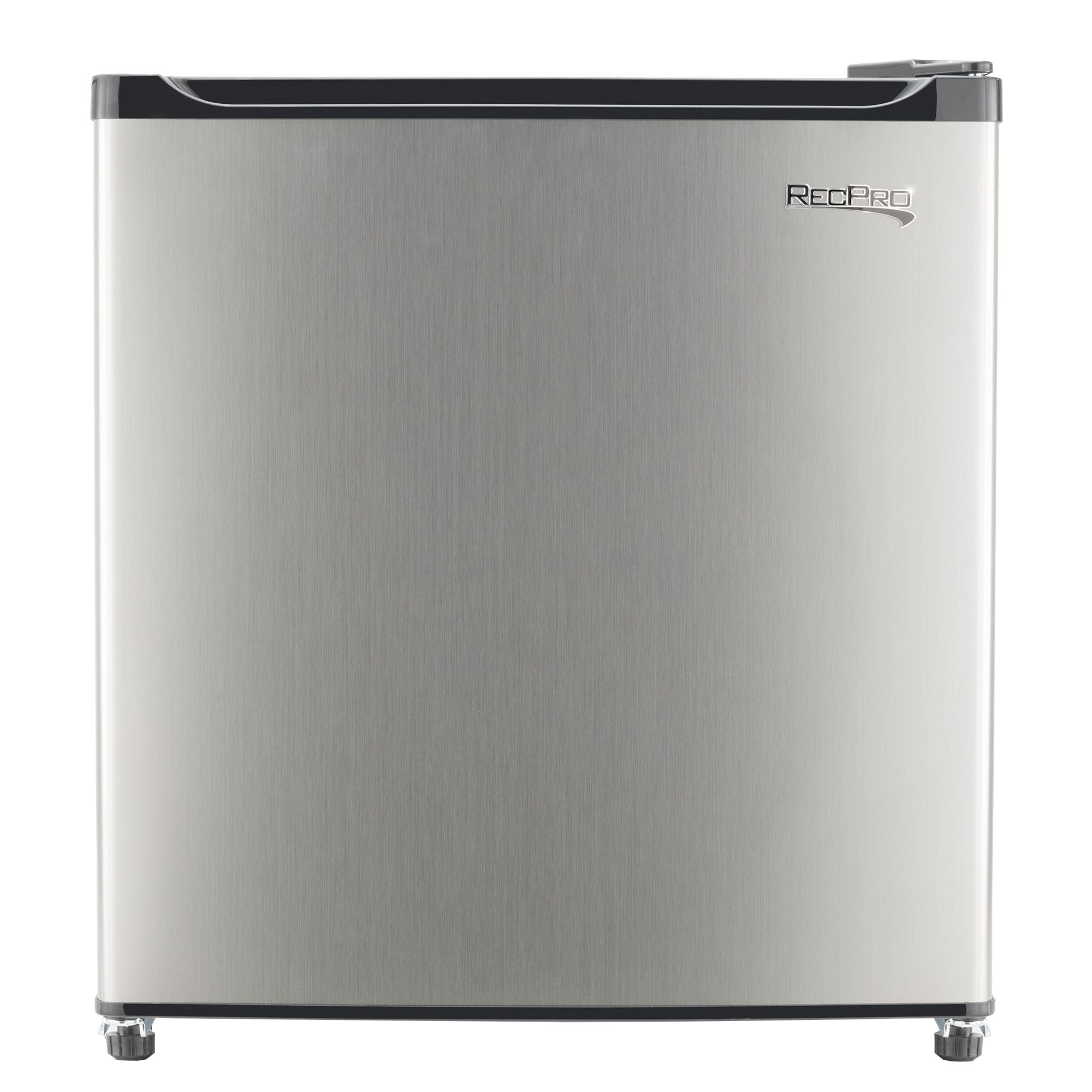 RecPro RV Refrigerator | 12 V | 1.7 Cubic Feet | Stainless Steel