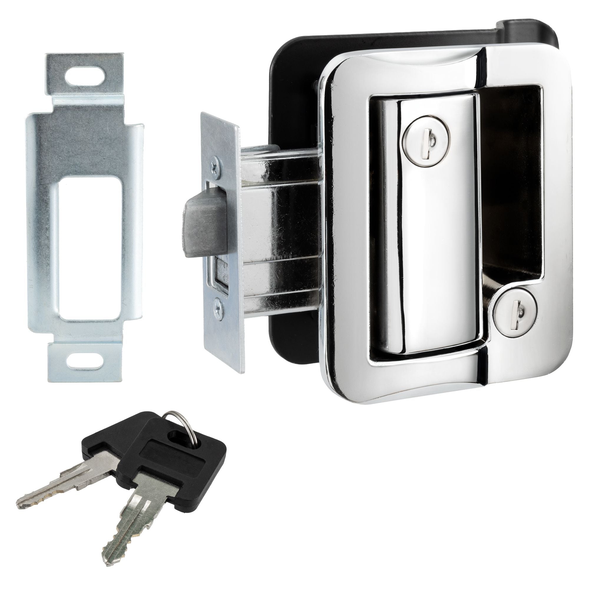RV Door Lock | Paddle Entry with Deadbolt | Chrome
