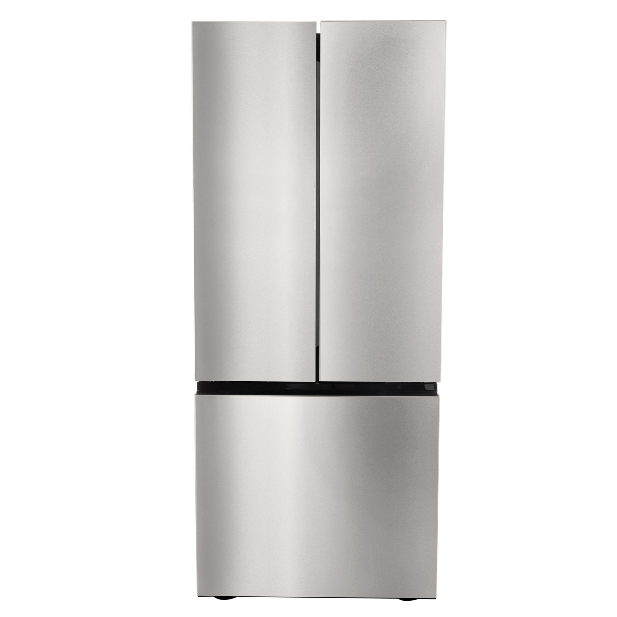 RecPro RV Refrigerator | 12V | 16 Cubic Feet | French Doors | Stainless