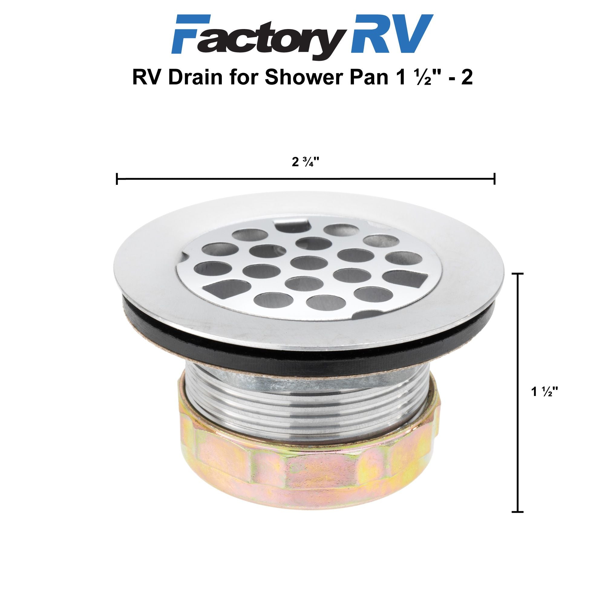 RV Shower Drain | 1 ½" - 2"