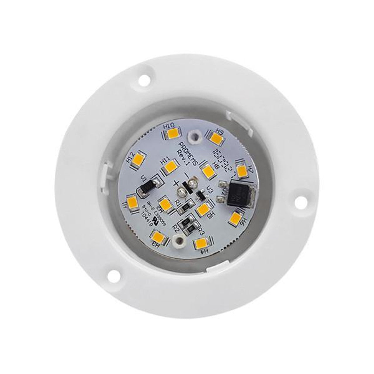 RV Recessed Ceiling Light | 4.5" LED 480 Lumen | Interior Lighting | 3200K Warm White Color