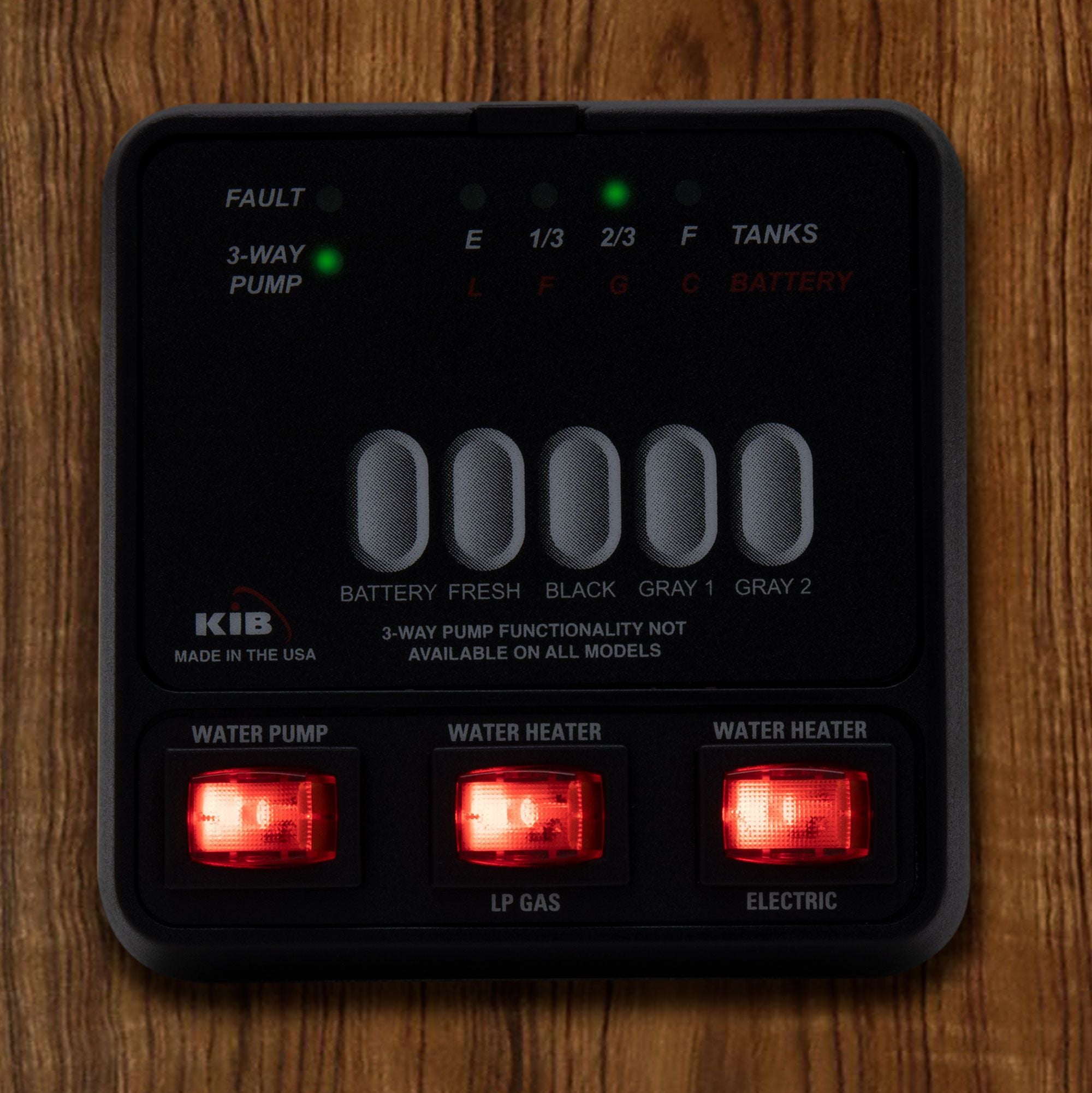 RV KIB Tank Sensor Monitor Panel | M23 with Wiring Harness Kit