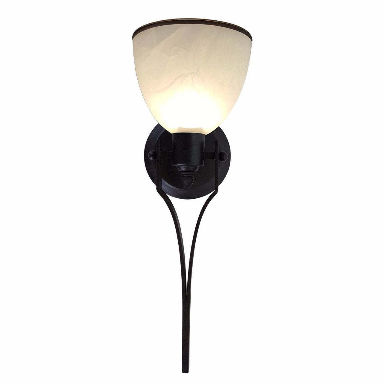 RV Wall Sconce Light | LED | Interior Lighting | Cloud Pattern Glass