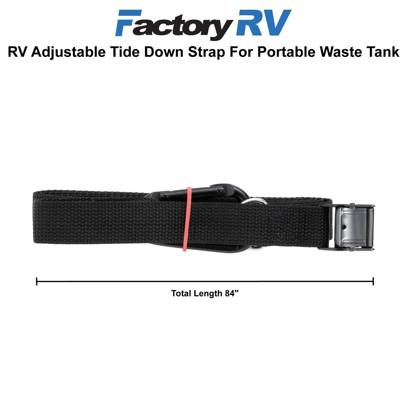 RV Water Tank Strap | Adjustable | Secure Portable Waste Tank