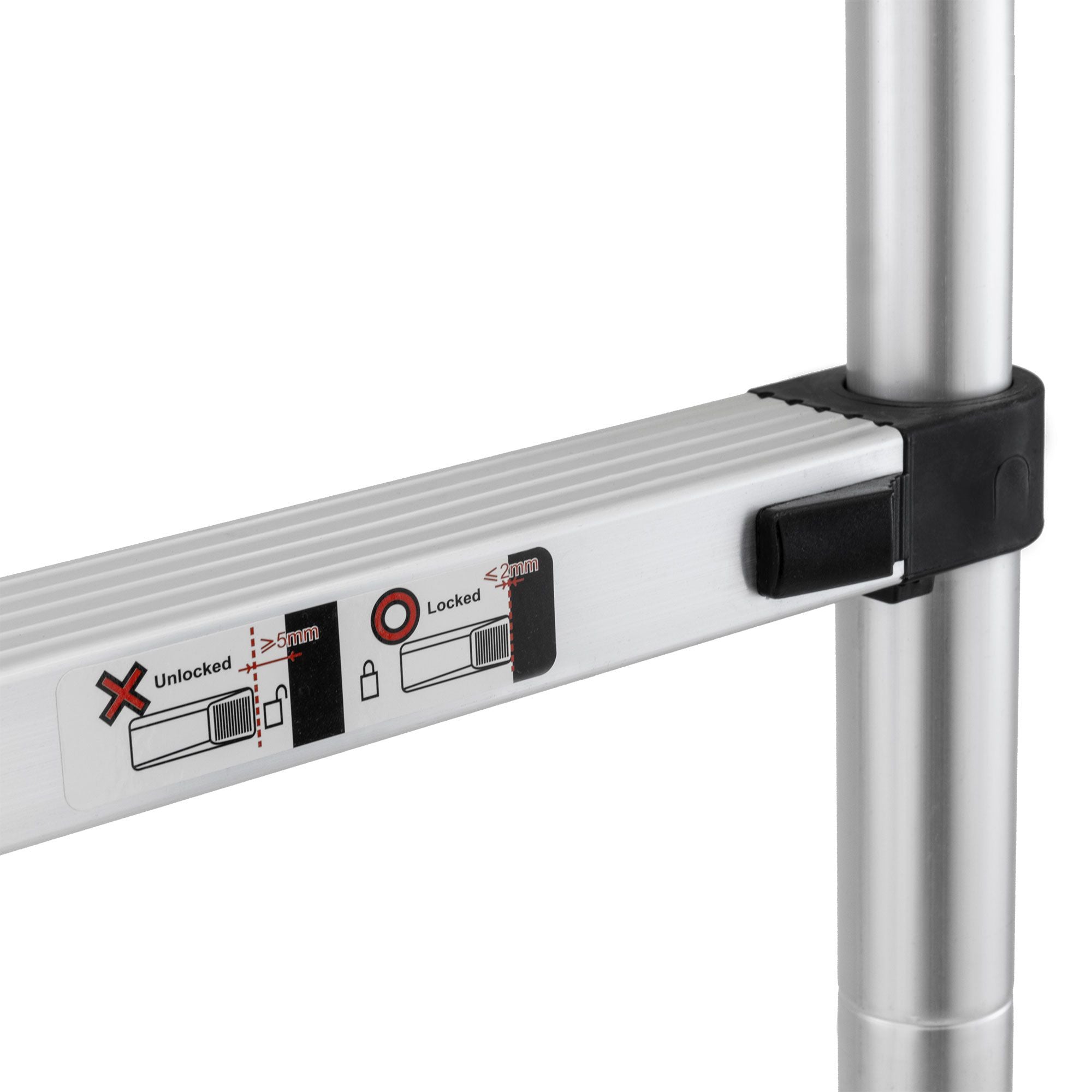 RV Telescoping Ladder 12' 5" Compatible with Lippert On-The-Go Prepped Units