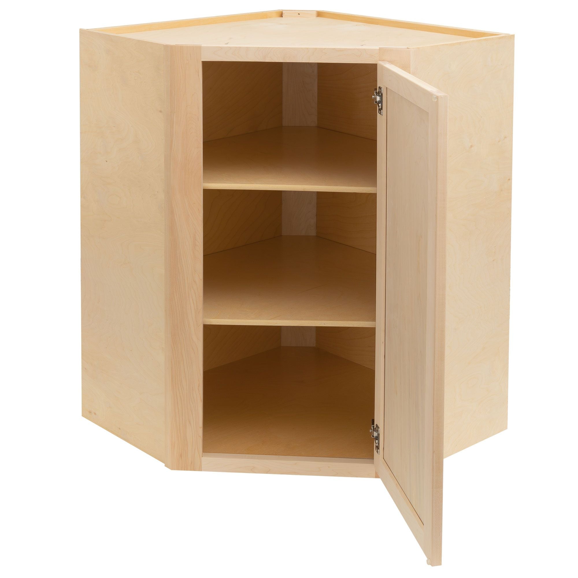 RV Corner Wall Cabinet | Unfinished Maple