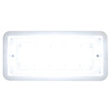 5 ¾” Rectangular LED Dome Light White Housing with Screws