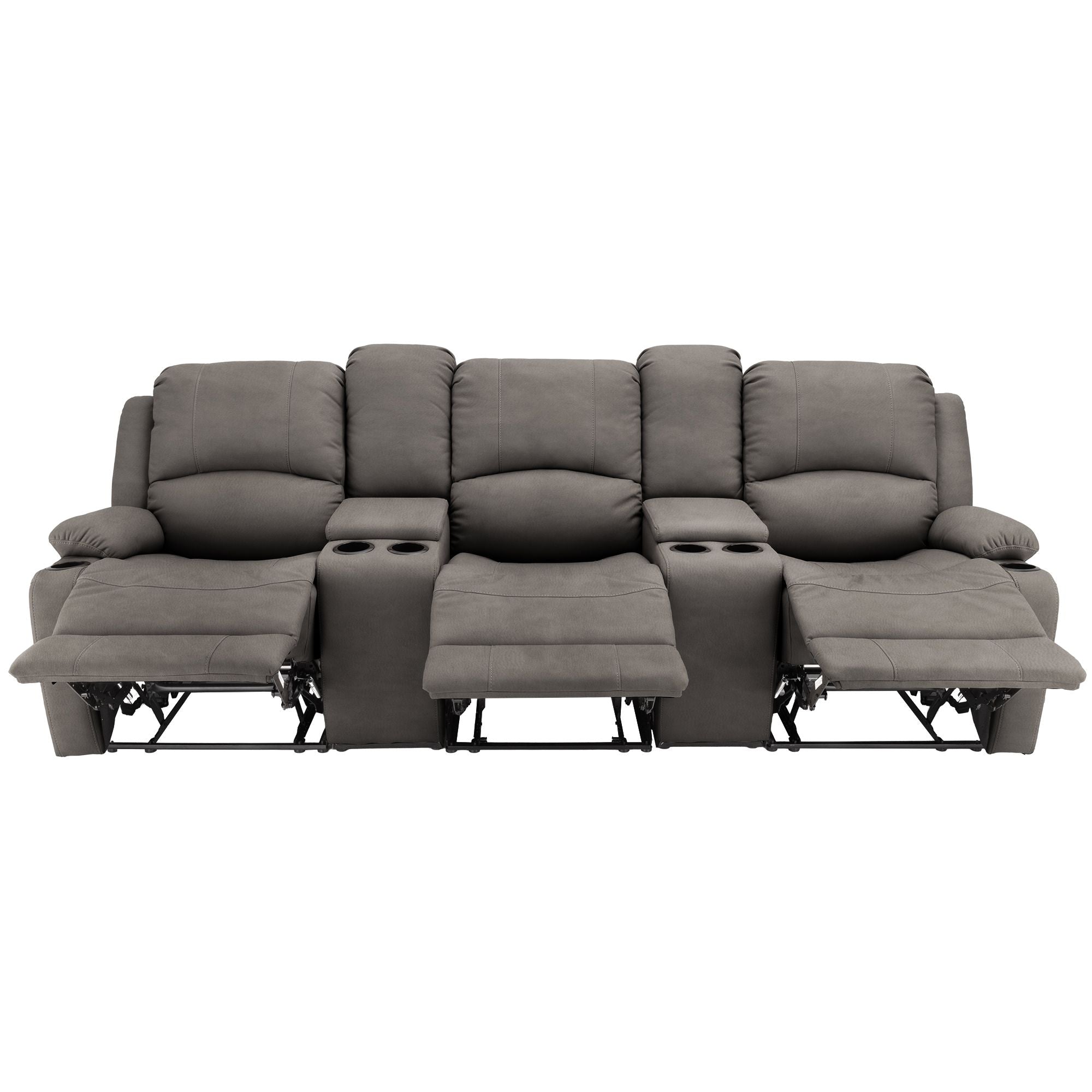 RV Wall Hugger Sofa 105" Manual Reclining Theater Seats