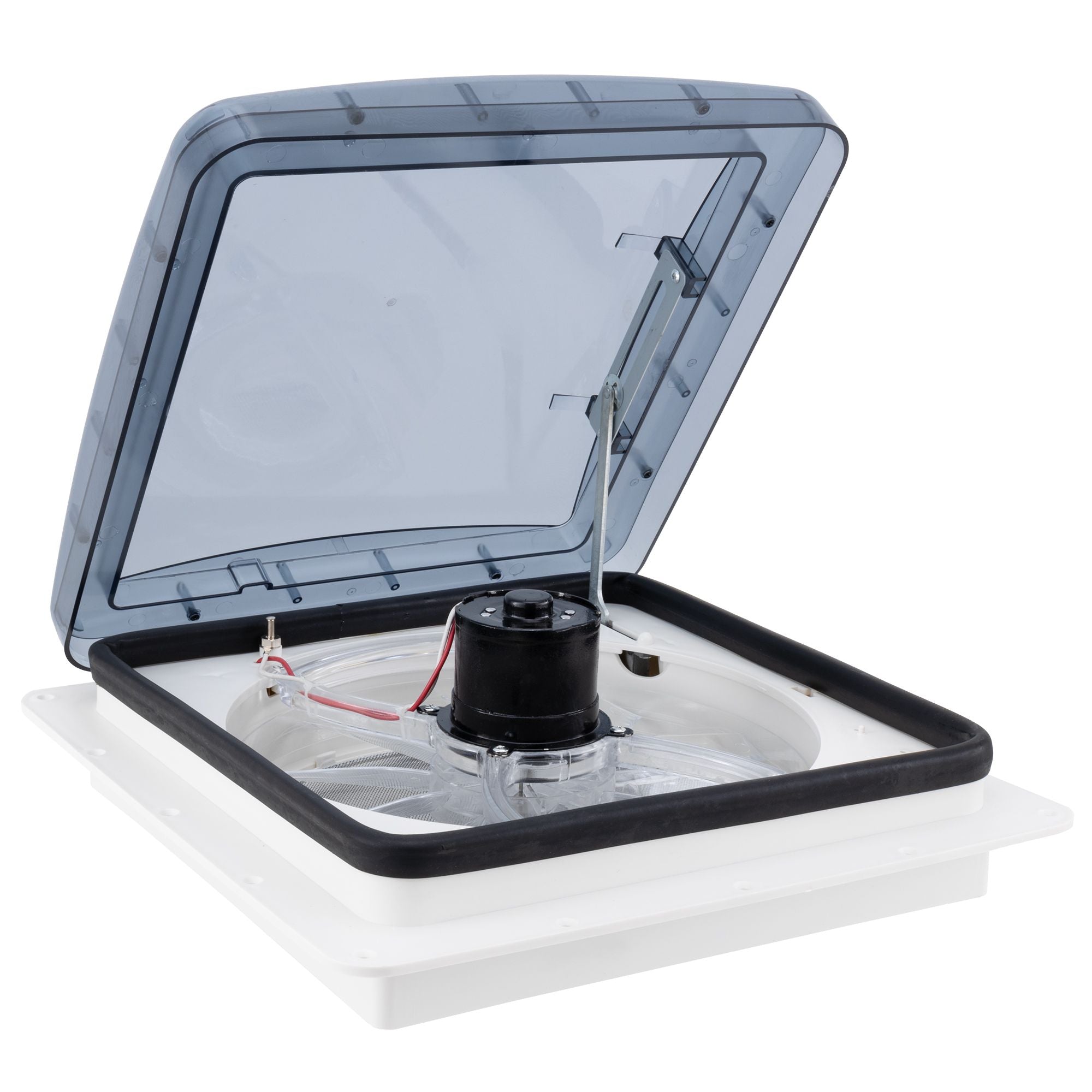 Heng's RV 12V Powered Roof Ventilation |  14" |  Vent Fan | Clear