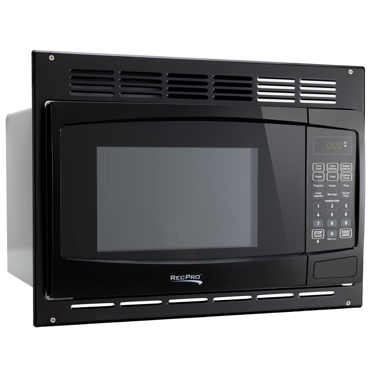 RecPro RV Microwave 1.0 CF. | Black Finish | Replaces Greystone and High Pointe