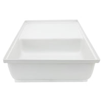 RV Toilet Mount Shower Pan Combo 38" x 23" Left Drain | White