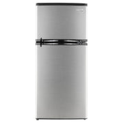 RecPro RV Refrigerator | 12 V | 4.4 Cubic Feet | Stainless Steel