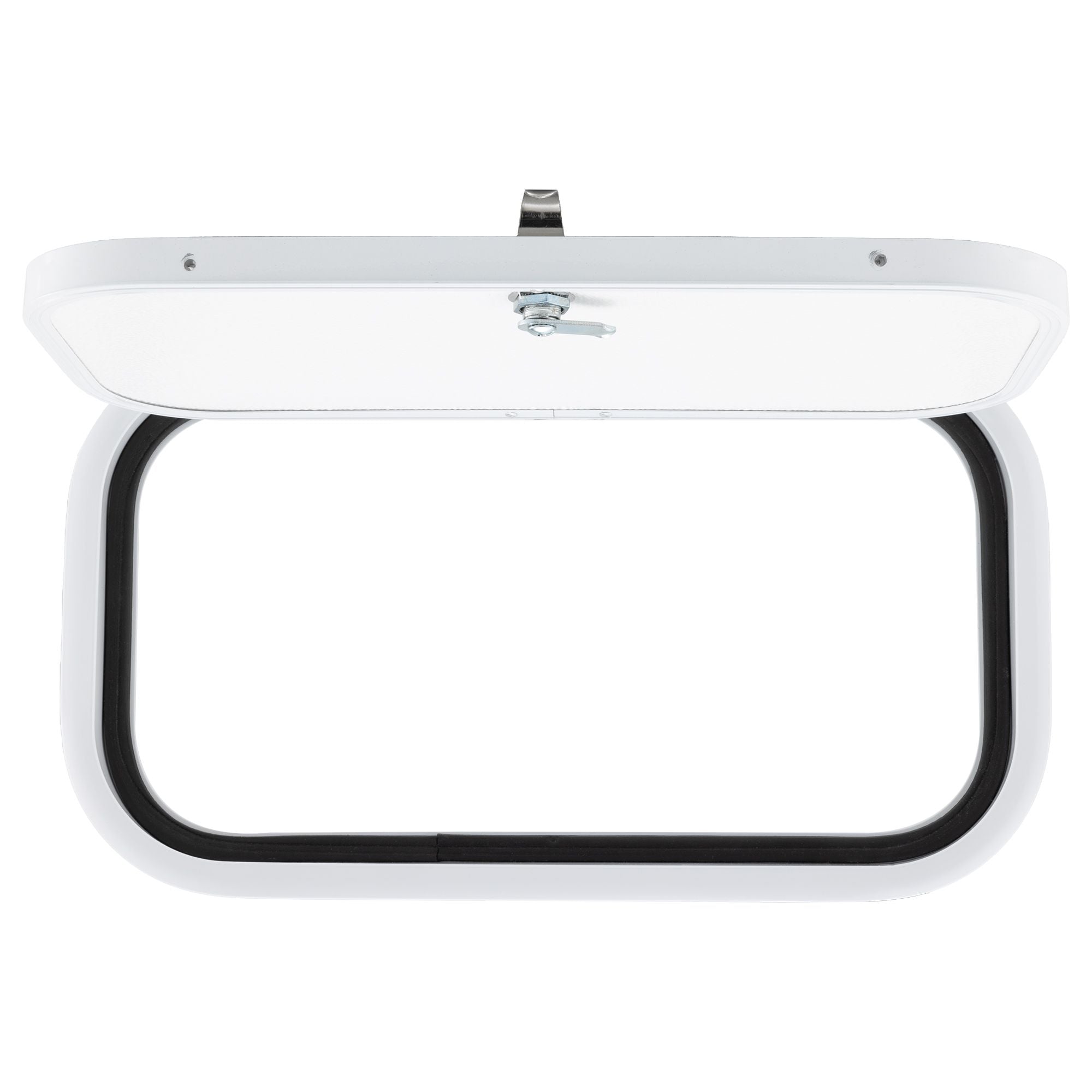 RV Compartment Door | Round | White | 18 ½" X 10"