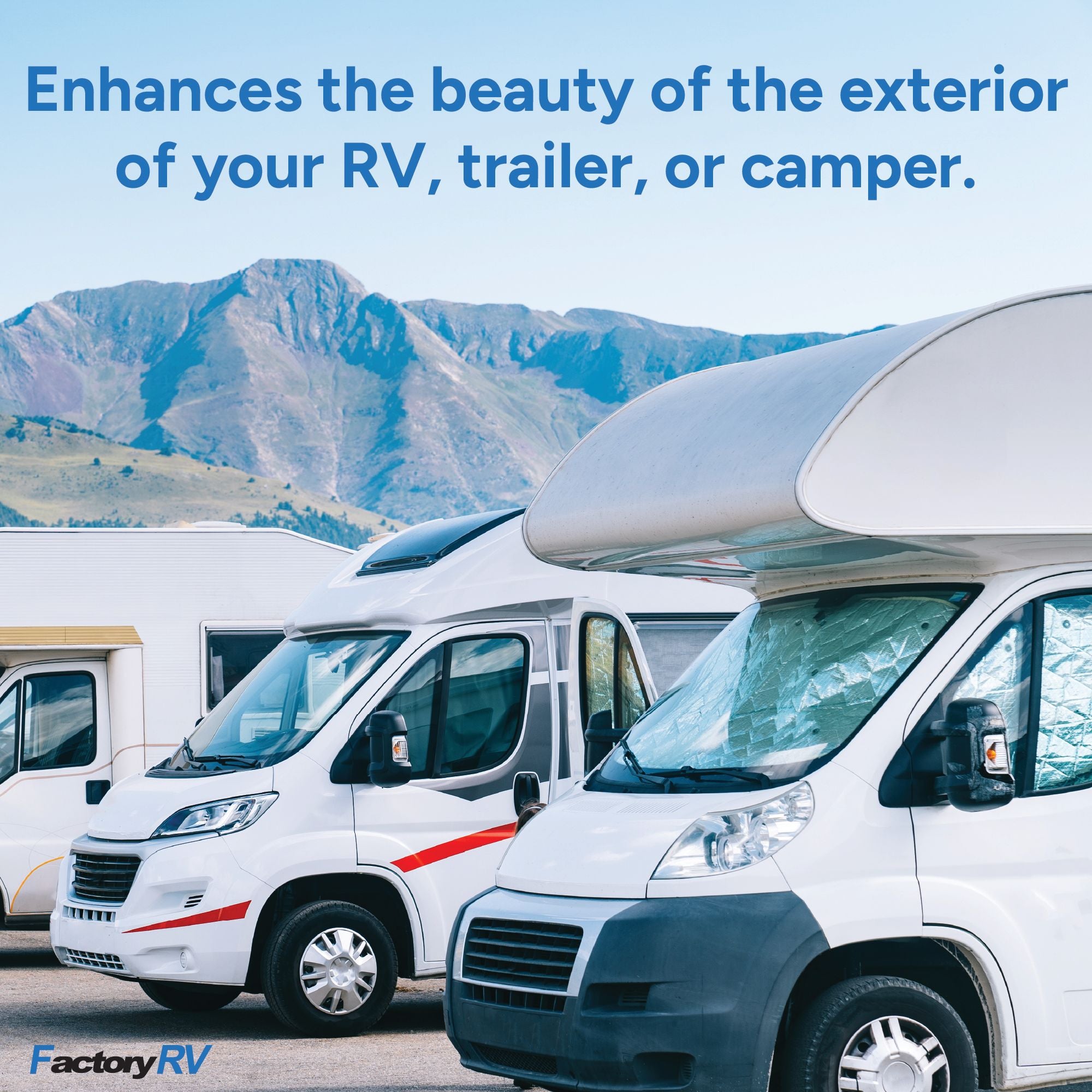RV Fiberglass Siding & Roofing 102" | Arctic White