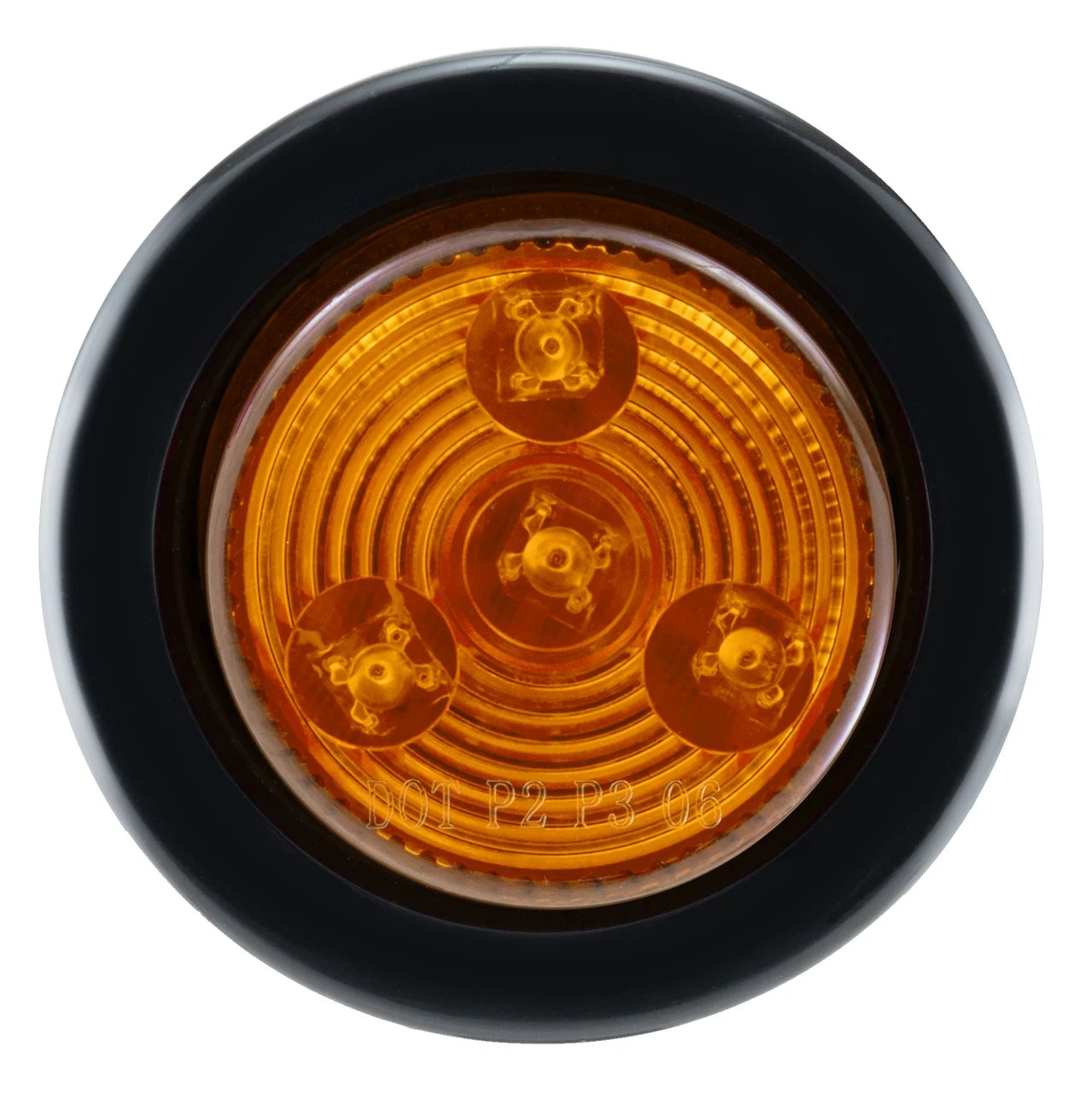 2" Amber/Amber Round Exterior LED Trailer Marker Lights