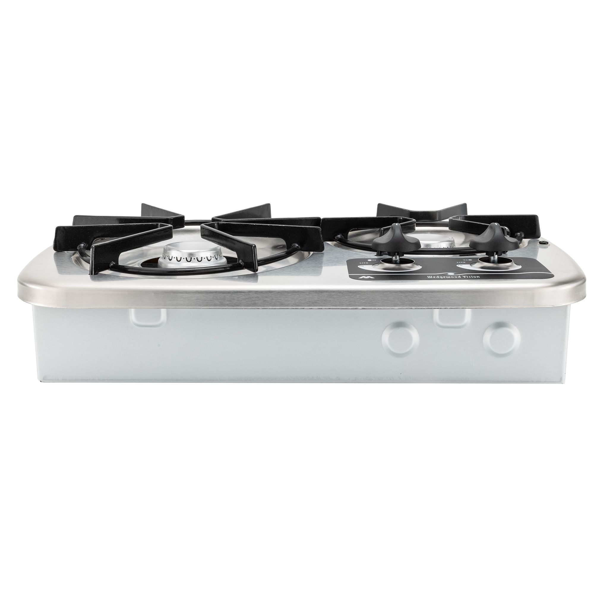 Atwood RV 2-Burner Gas Drop-In Cooktop | Stainless Steel