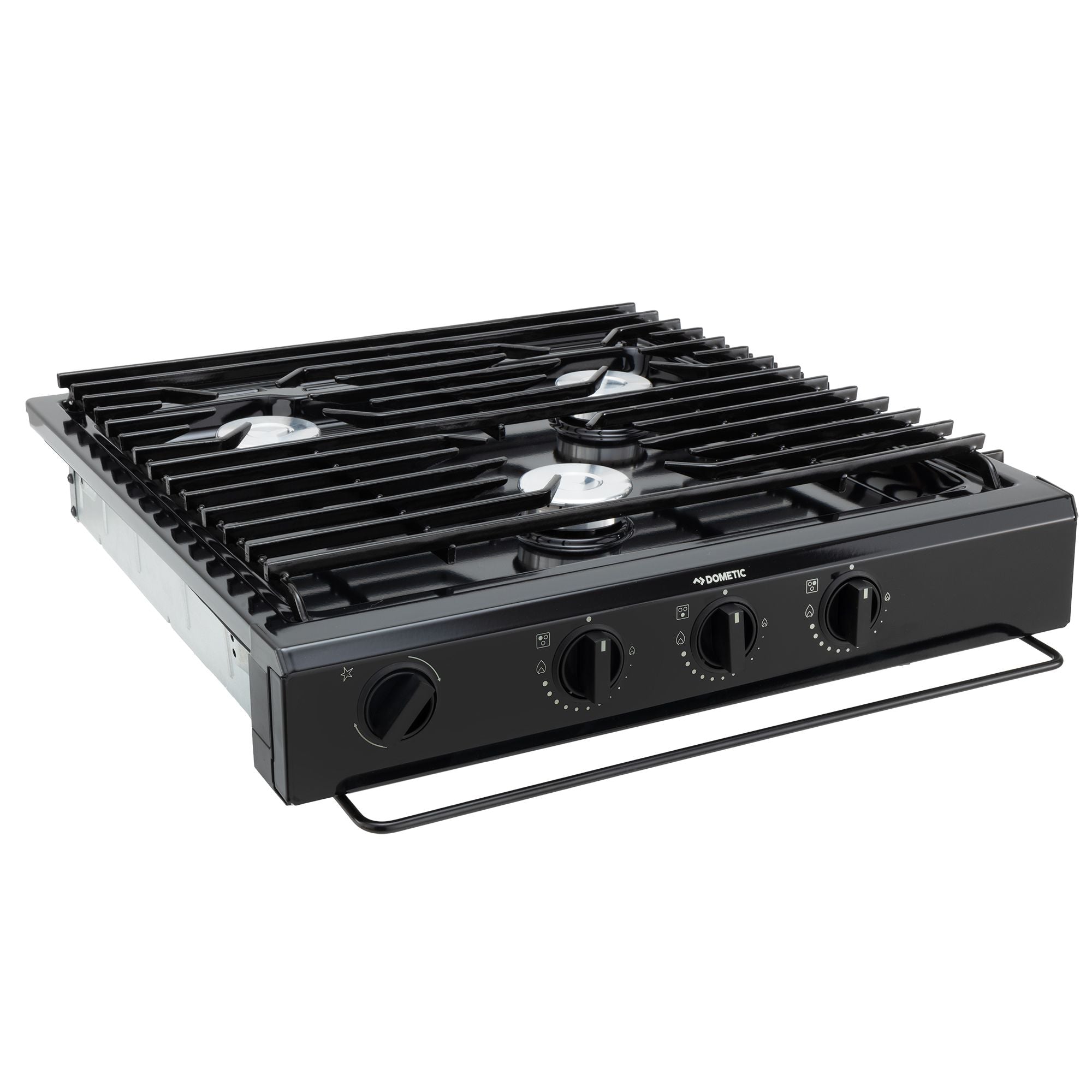 Dometic RV 3-Burner Gas Cooktop | Piezo Ignition | Black