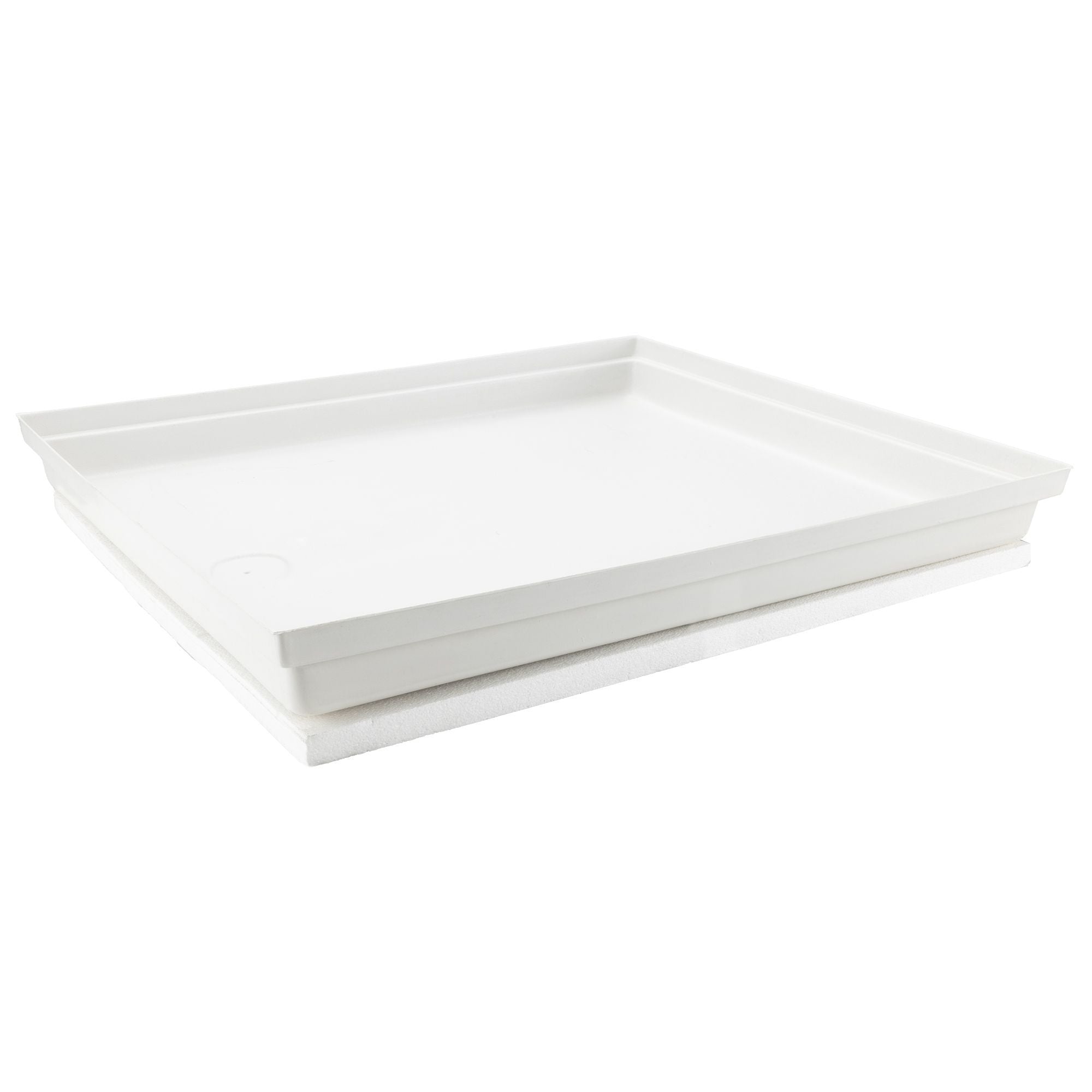 RV Shower Pan 28" x 32" x 4" Left Drain | White