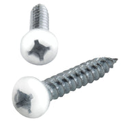 RV Phillips Screws | Pan Head | 8x1" | White
