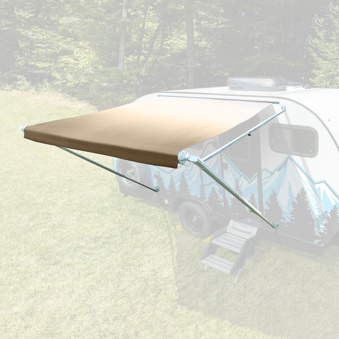 RecPro RV Awning Manual Assembly | White