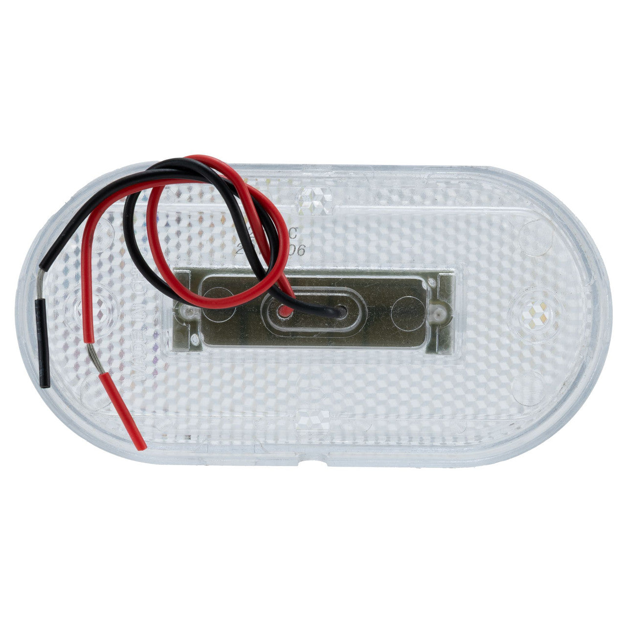 Trailer Marker Lights | LED Oblong 4" x 2" Clear/Amber Lense | Exterior Light for Side Clearance & Visibility