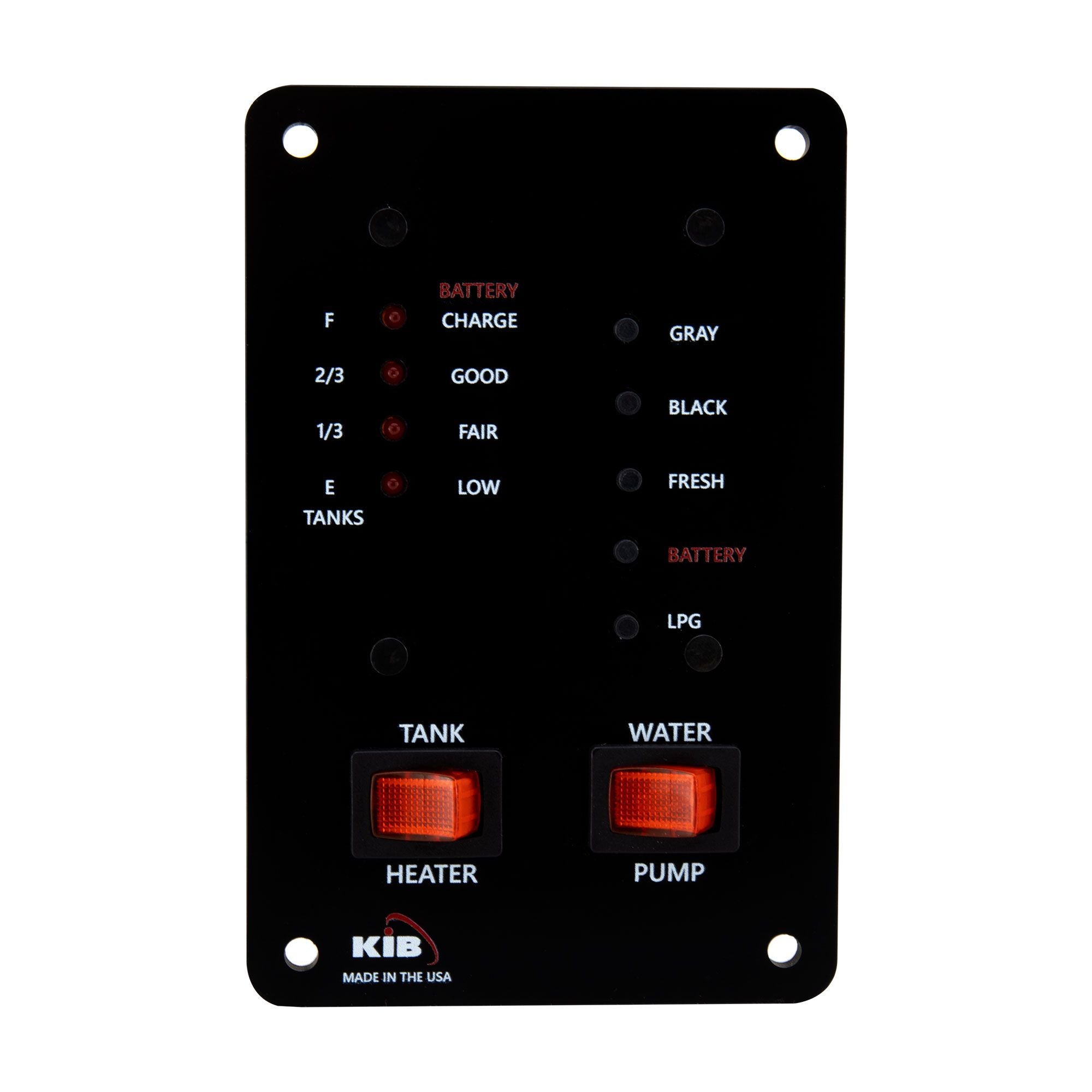 RV Tank Sensor Monitor Panel Kit with Probeless Adhesive Sensors