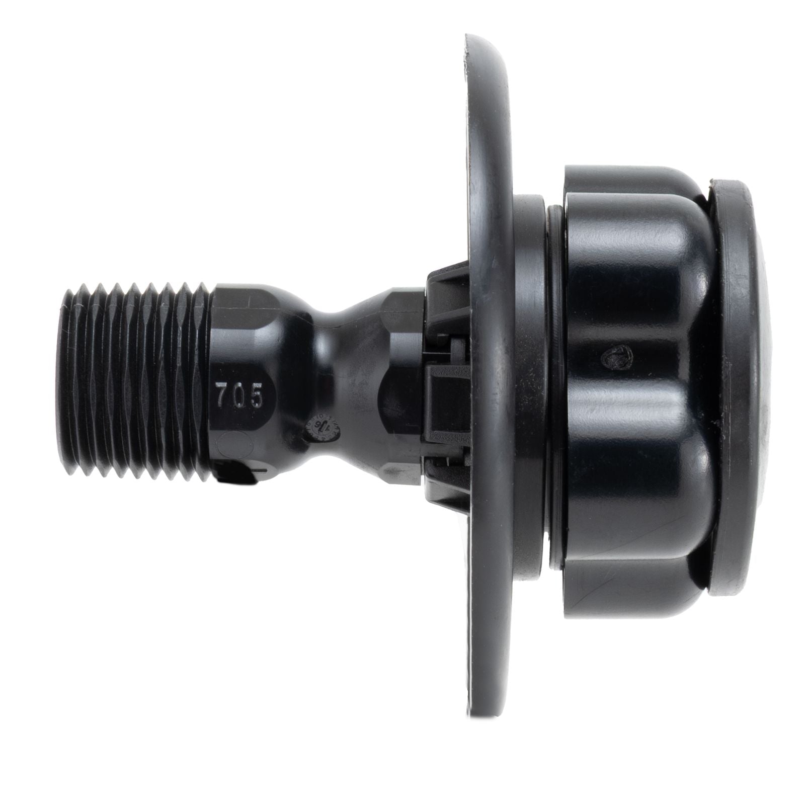 JR Products RV City Water Flange | Black | No Screen