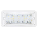 5 ¾” Rectangular LED Dome Light White Housing with Screws