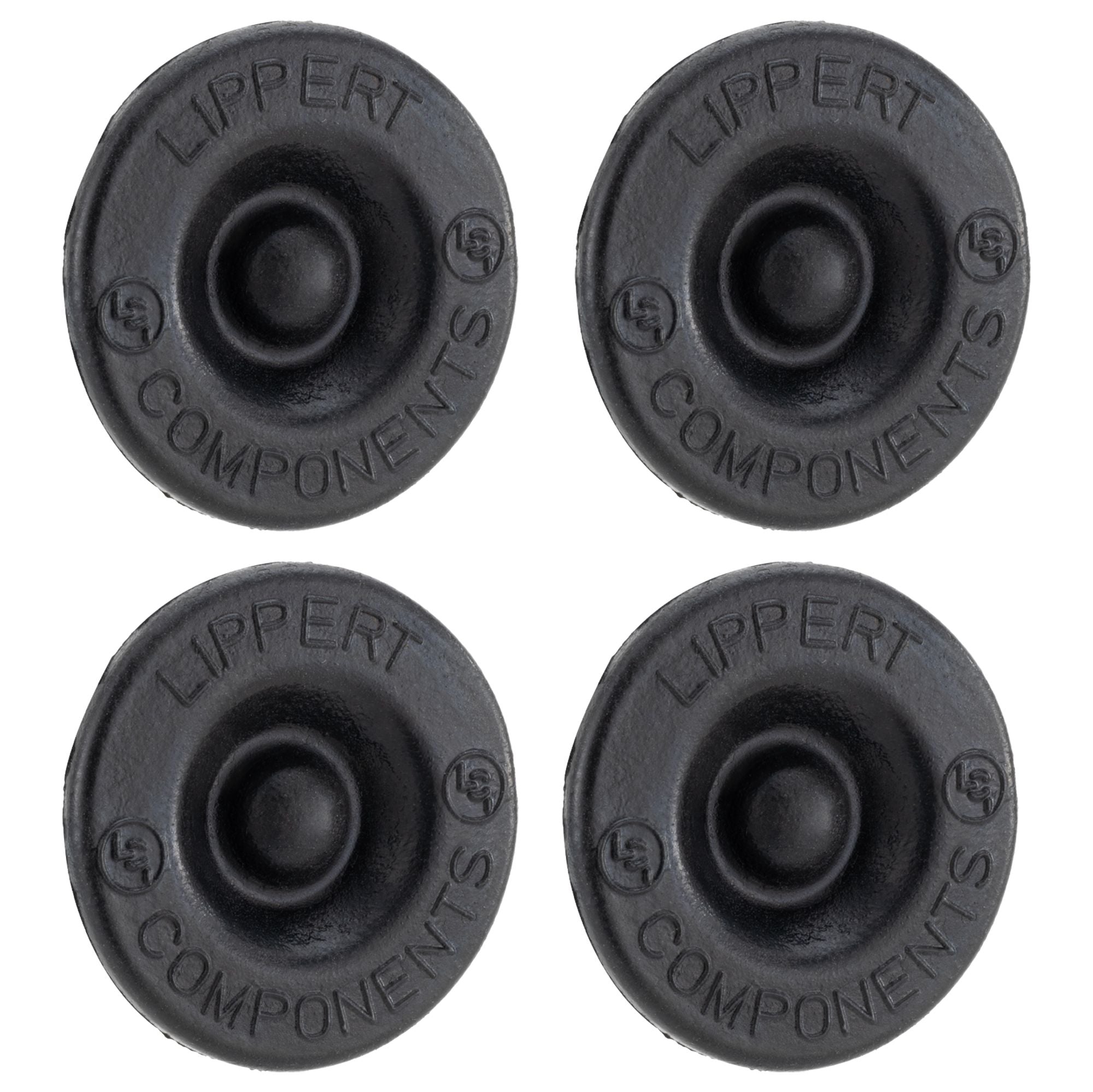 EZ-Lube RV Axle Rubber Grease Cap Plugs | 4-Pack
