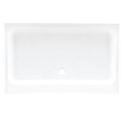 RV Shower Pan 40" x 24" x 5" Center Drain | White