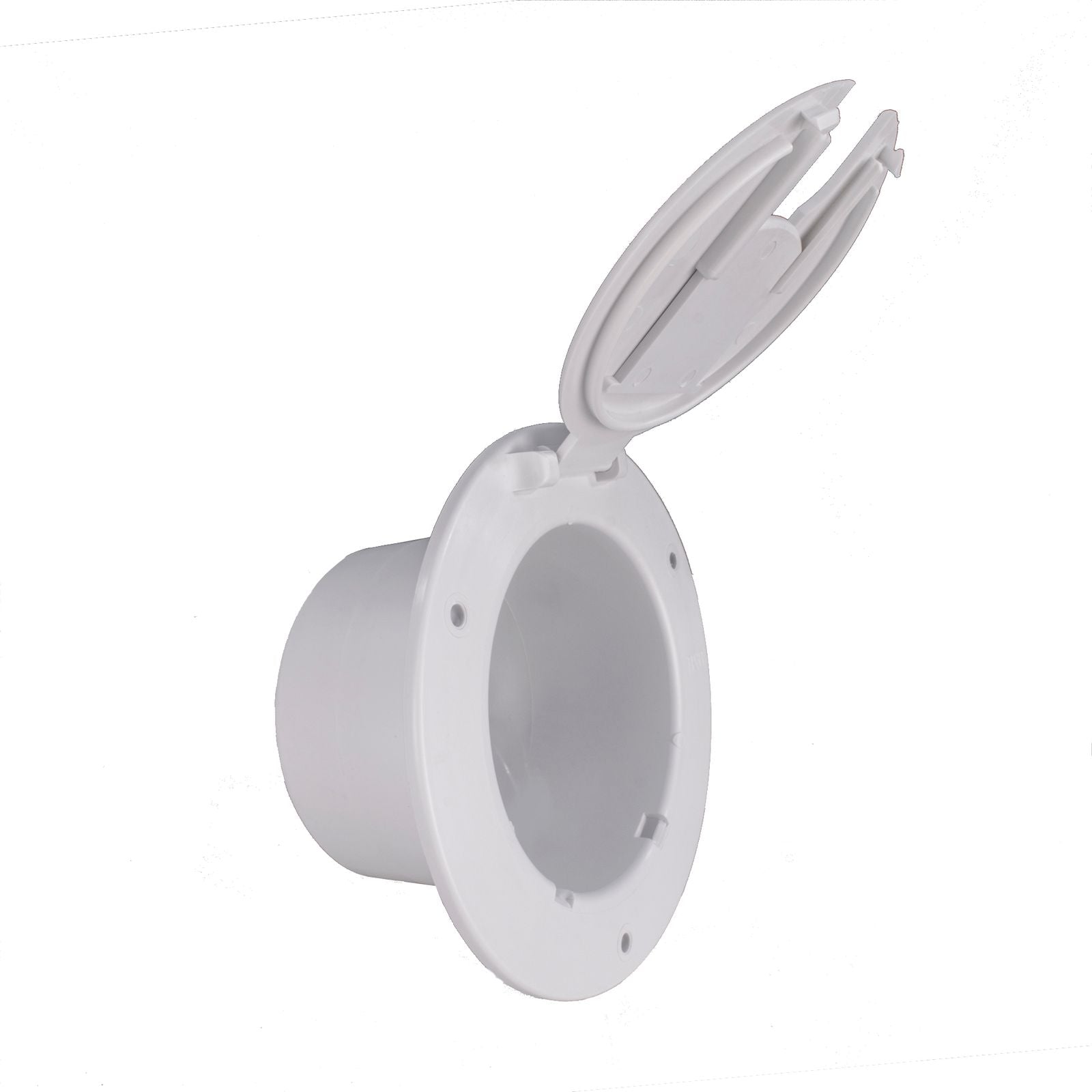 RV Round Power Cord Cover | White