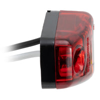 2 ½" Red Rectangular LED Trailer Light | Includes Wires