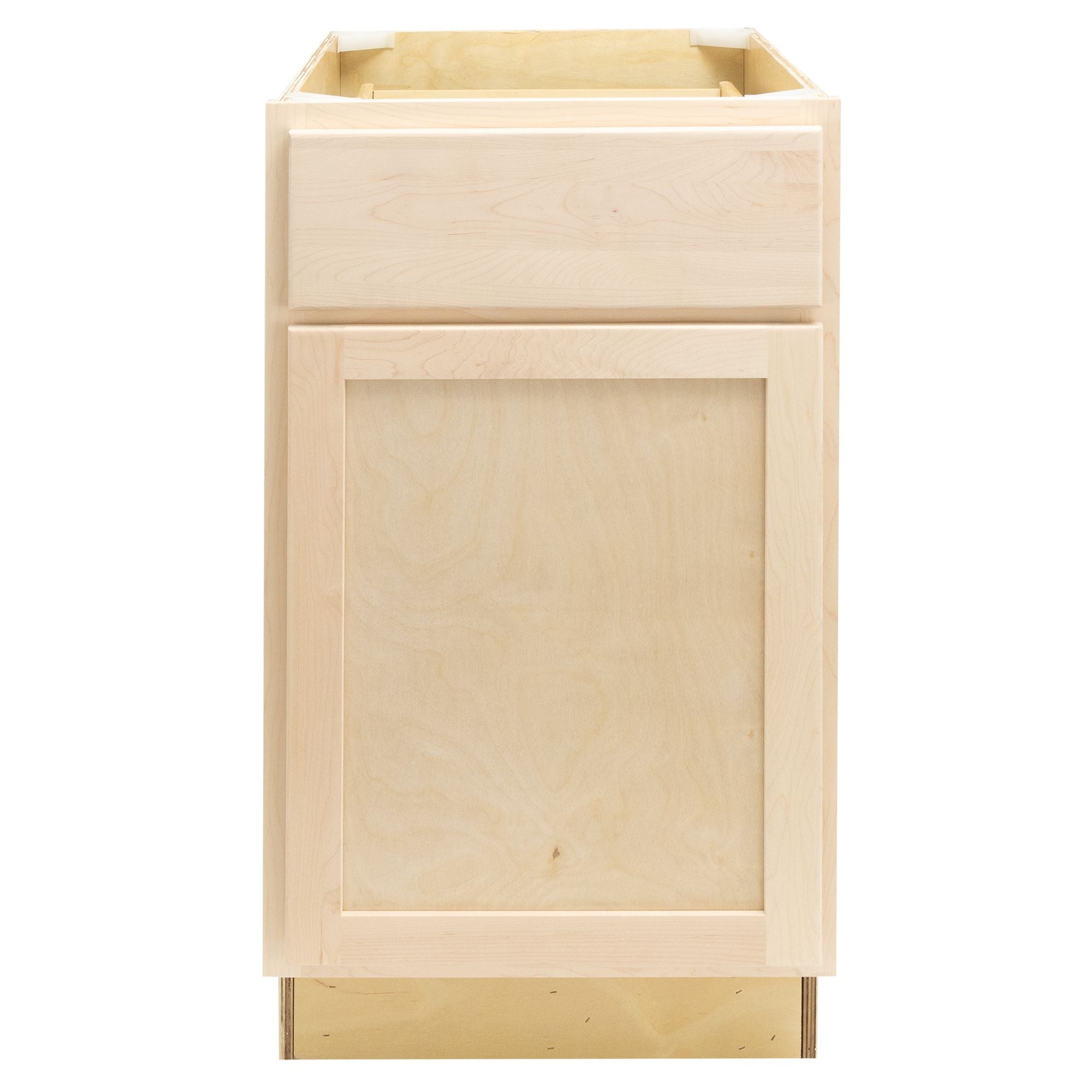 RV Waste Basket Base Cabinet | Unfinished Maple