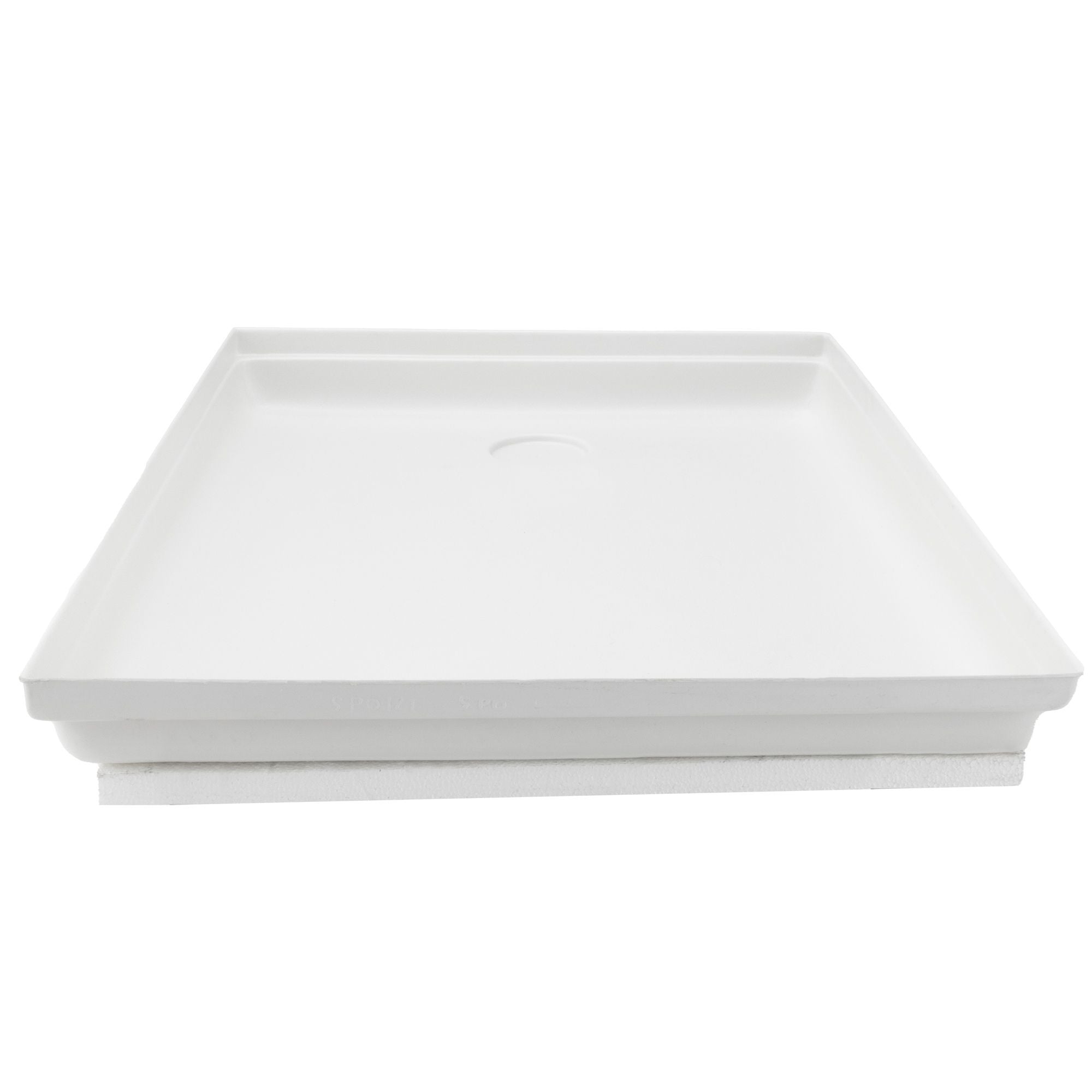 RV Shower Pan 23" x 30" x 4" Left Drain | White