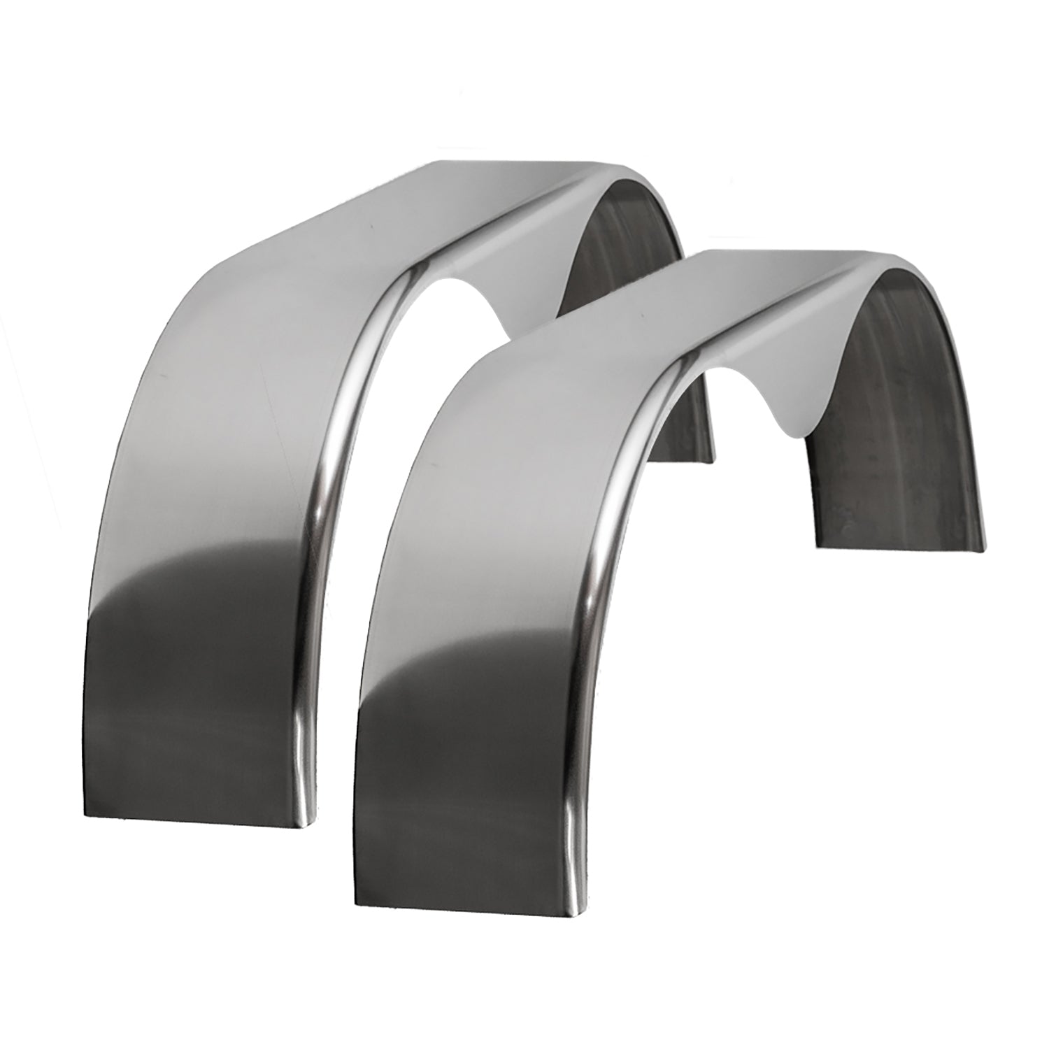 Trailer Fender | Tandem | Aluminum Smooth | Teardrop | 10 ¾" x 72" x 20"